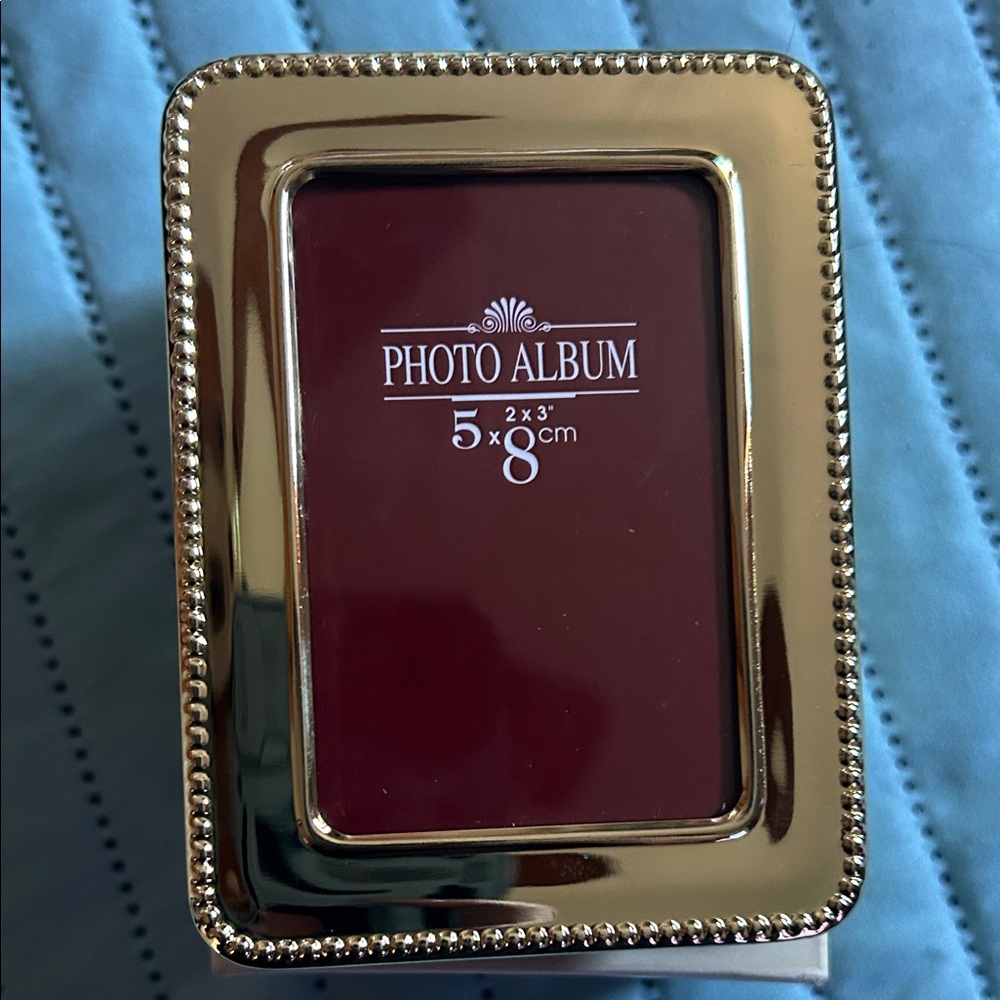 Fashion Bug Gold Mini Photo Frame Album hold 50 photos